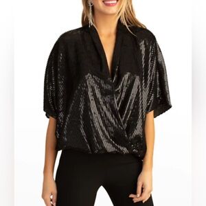 Elegant Black Women's Top